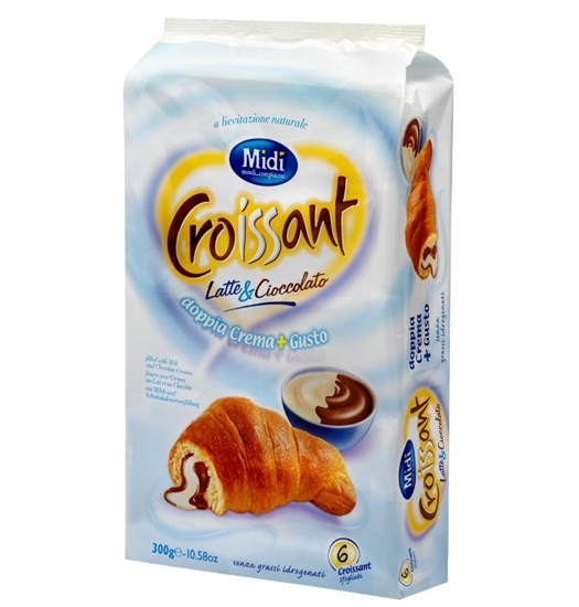 Picture of MIDI CROISSANT MILK & CHOC 50GRX6